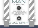 Little Man Baby Shower Invitation Templates Stripes Sweets Little Man Baby Shower Template