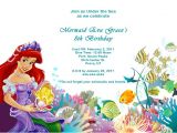 Little Mermaid Birthday Invitation Template 40th Birthday Ideas Free Little Mermaid Birthday