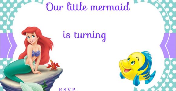 Little Mermaid Birthday Invitations Free Printables Updated Free Printable Ariel the Little Mermaid