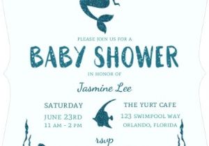 Little Mermaid Bridal Shower Invitations Little Mermaid Baby Shower Invitation by Invite Shop
