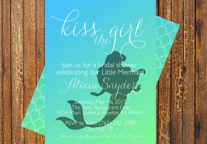 Little Mermaid Bridal Shower Invitations Little Mermaid Bridal Shower Invitation by Muniqueprints