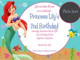 Little Mermaid Party Invitations Templates the Little Mermaid Birthday Invitations Free Printable