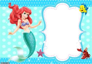 Little Mermaid Party Invitations Templates Updated Free Printable Ariel the Little Mermaid