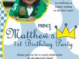 Little Prince First Birthday Party Invitations Items Similar to Little Prince Custom Digital