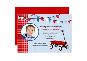 Little Red Wagon Birthday Party Invitations Little Red Wagon Birthday Party Invitations