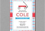Little Red Wagon Birthday Party Invitations Red Wagon Birthday Invitations Little Red Wagon Mb62 Digital