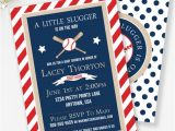 Little Slugger Baby Shower Invitations Baseball Invitation Little Slugger Baby Shower Invitation