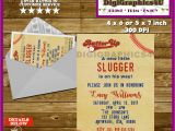 Little Slugger Baby Shower Invitations Baseball Little Slugger Baby Shower Invitation Printable