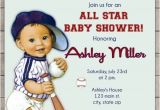Little Slugger Baby Shower Invitations Vintage Little Slugger Baseball Baby Shower Invitation