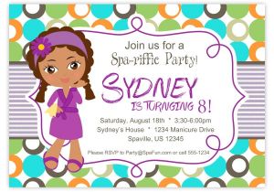 Little Spa Party Invitations 7 Spa Party Invitation Designs Templates Psd Ai