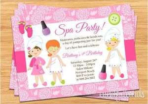 Little Spa Party Invitations Little Girls Spa Birthday Party Ideas Spa Party Kids