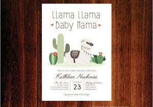 Llama Baby Shower Invitations Llama Baby Shower Invitation Fiesta Invitation Llama