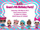 Lol Birthday Invitation Template Personalised Lol Surprise Dolls Invitations