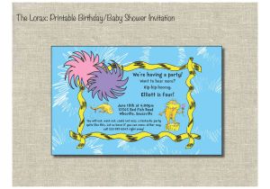 Lorax Baby Shower Invitations Unavailable Listing On Etsy
