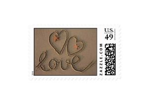 Love Stamps for Wedding Invitations Love Heart Beach Wedding Invitation Stamp Zazzle