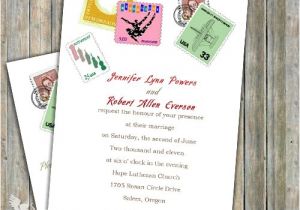 Love Stamps for Wedding Invitations Love Postage Stamps Wedding Invitation Iwi048 Wedding