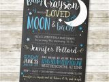 Love You to the Moon and Back Baby Shower Invitations Baby Shower Invitation Love You to the Moon and by