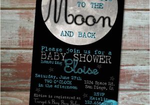 Love You to the Moon and Back Baby Shower Invitations I Love You to the Moon and Back Baby Shower by Hennigdesigns
