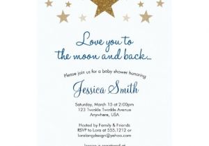 Love You to the Moon and Back Baby Shower Invitations Love You to the Moon & Back Baby Shower Invitation