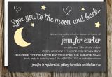 Love You to the Moon and Back Baby Shower Invitations Love You to the Moon and Back Baby Shower by Oliveberrypaper