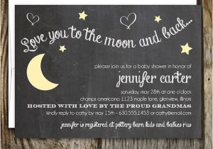 Love You to the Moon and Back Baby Shower Invitations Love You to the Moon and Back Baby Shower by Oliveberrypaper
