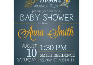 Love You to the Moon and Back Baby Shower Invitations Love You to the Moon and Back Baby Shower Invitations