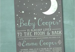 Love You to the Moon and Back Baby Shower Invitations to the Moon and Back Invitation Baby Shower Spinkle Gender