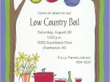 Low Country Boil Party Invitations Outdoor Buffet