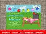 Low Country Boil Party Invitations Picnic Low Country Boil Party Invitation Diy Printable