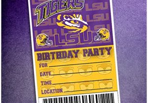 Lsu Party Invitations Lsu Greeting Card Collection Lsu Tigers Football Birthday