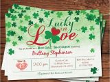 Lucky In Love Bridal Shower Invitations Lucky In Love Bridal Shower Invitation St Patrick by
