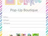 Lularoe Party Invite Template Free Lularoe Pop Up Invitations by Dsgraphicscreations On Etsy