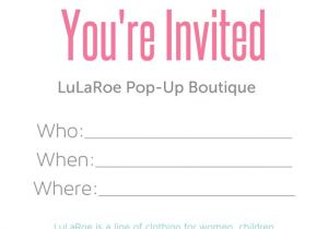 Lularoe Party Invite Template Free Lularoe Pop Up Invitations by Dsgraphicscreations On Etsy