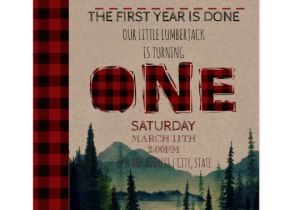 Lumberjack Birthday Invitation Template Little Lumberjack Birthday Invite Buffalo Plaid Zazzle Com