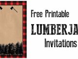 Lumberjack Birthday Invitation Template Lumberjack Invitation Free Printable Paper Trail Design