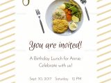 Lunch Party Invitation Template Birthday Lunch Invitation Design Template In Psd Word