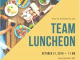Lunch Party Invitation Template Customize 114 Luncheon Invitation Templates Online Canva