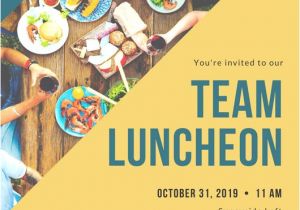 Lunch Party Invitation Template Customize 114 Luncheon Invitation Templates Online Canva