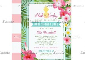 Lush Party Invitations Baby Shower Luau Invitations Tropical Flowers Pinterest