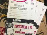 Lush Party Invitations Back to School with Lush the Tezzy Files