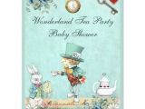 Mad Hatter Tea Party Baby Shower Invites Mad Hatter Wonderland Tea Party Baby Shower Announcements