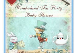 Mad Hatter Tea Party Baby Shower Invites Mad Hatter Wonderland Tea Party Baby Shower Invitation