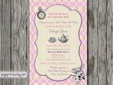 Mad Hatter Tea Party Bridal Shower Invitations Mad Hatter Bridal Shower Invitation Tea Party by Pegsprints