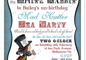 Mad Hatter Tea Party Invitation Template Free Mad Hatter Invitation