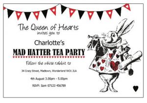 Mad Hatter Tea Party Invitation Template Free Mother Daughter Tea Mad Hatter theme Invitations Google
