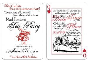 Mad Hatter Tea Party Invitation Wording Mad Hatter Tea Party Invitations