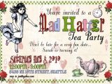 Mad Hatters Tea Party Invitation Ideas Mad Hatter Tea Party Invitations Decorations Art