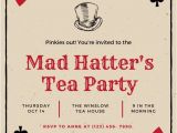 Mad Hatters Tea Party Invitations Free Templates Playing Card Invitation Template – Diabetesmangfo