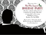 Mad Men Party Invitations Items Similar to Mad Men Holiday Party Mod yet Retro