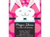Magic Birthday Party Invitation Template Magic Show Birthday Party Invitations Zazzle